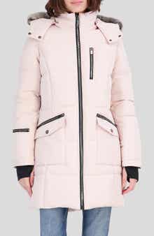 Water Resistant Faux Fur Trim Puffer Jacket