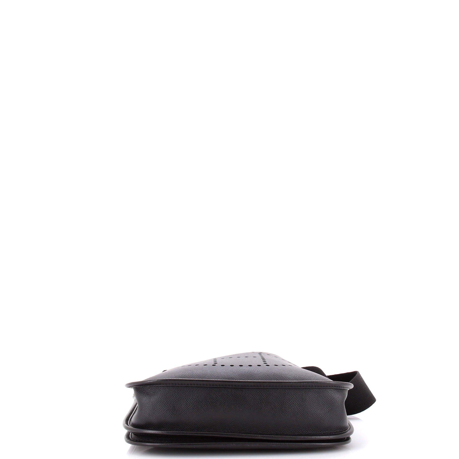 Pre-Owned Hermes Evelyne Bag Gen III Epsom PM, Alternate, color, Noir