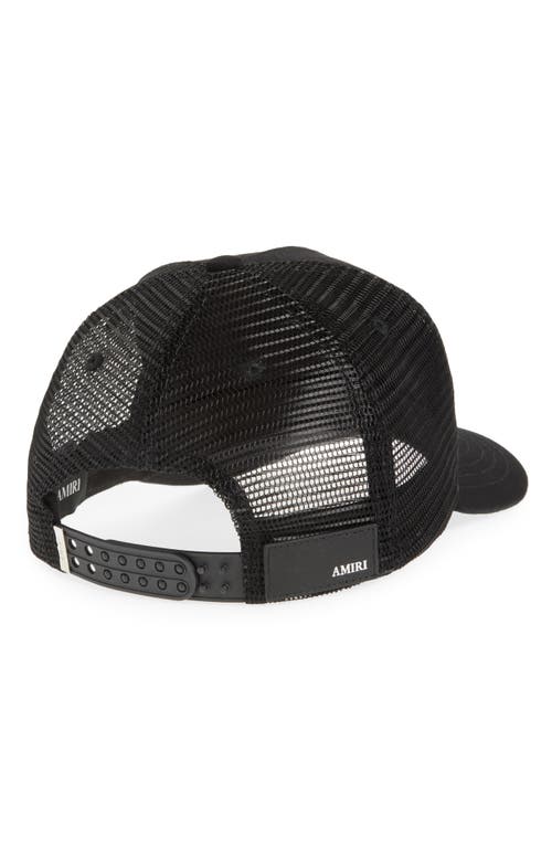 Amiri Black Baseball Cap With Maxi Logo On The Front In Cotton Man In Black