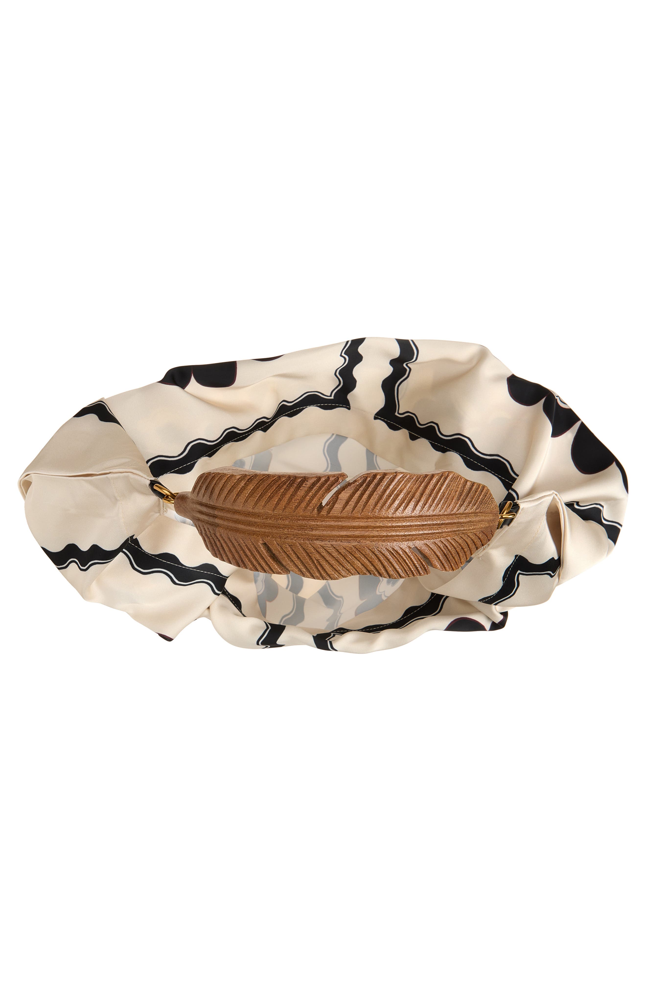 Medium Satin Scarf Bag, Alternate, color, FIORE LENO