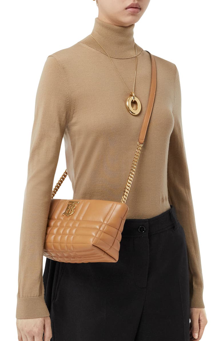 Burberry Small Lola Quilted Leather Shoulder Bag, Alternate, color,