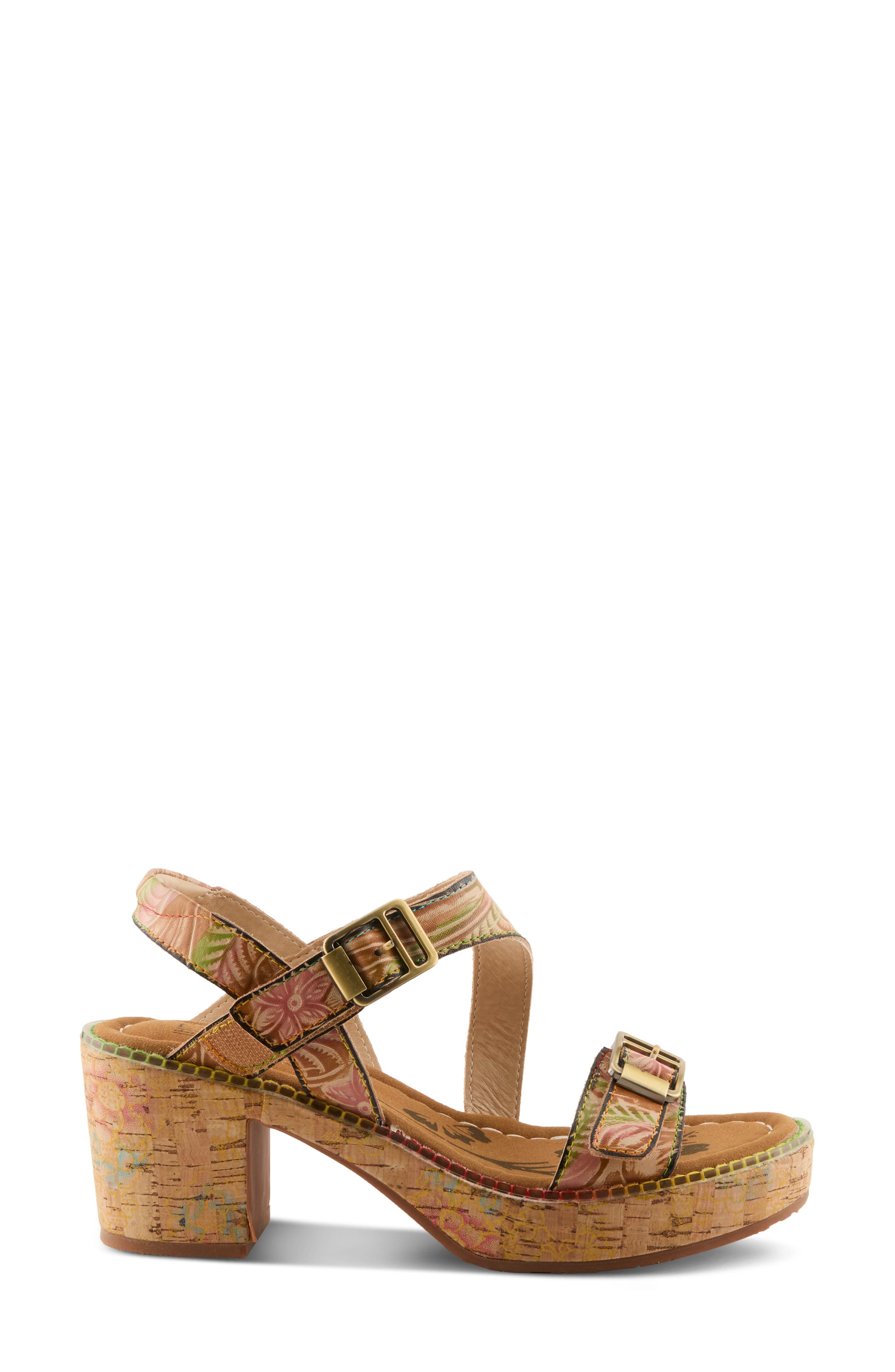 L'Artiste by Spring Step Jess Platform Sandal, Alternate, color, Tan Multi