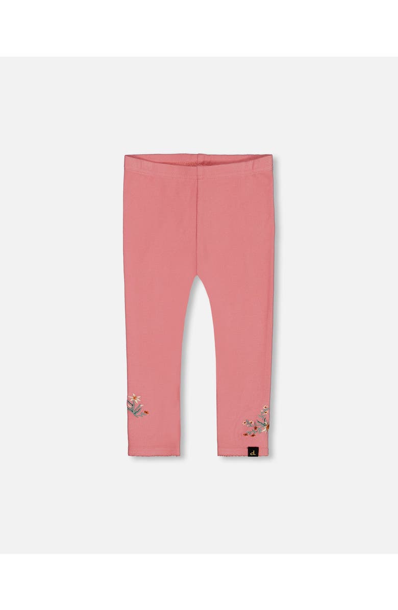 Deux par Deux Girl's Super Soft Brushed Rib Leggings Light Pink, Main, color, 