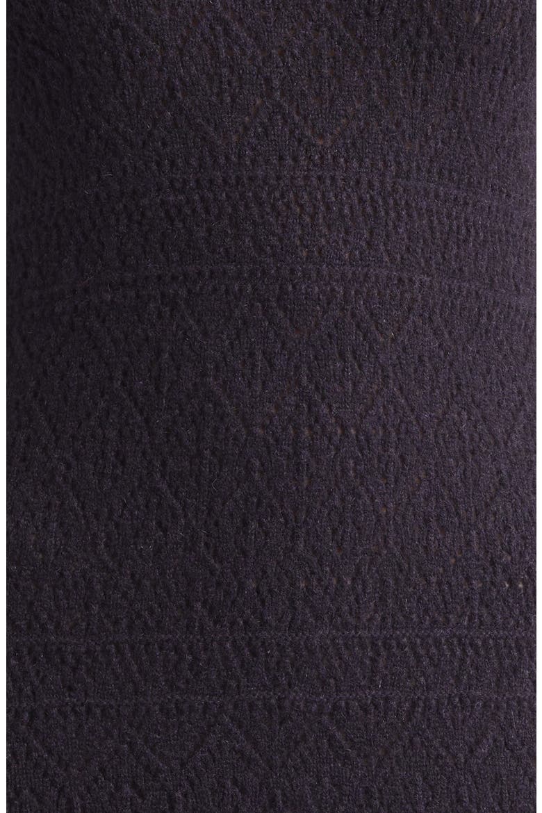 Sleeveless Cashmere Pointelle Sweater Dress, Alternate, color, 177 AMETHYST