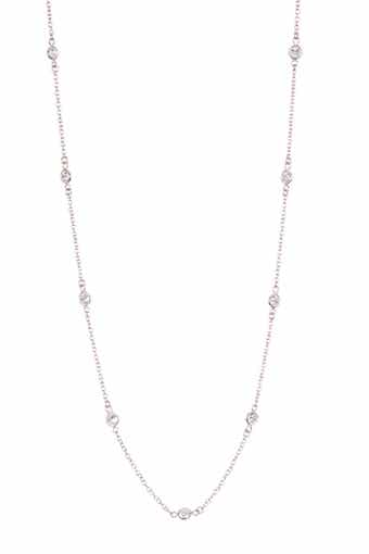 NORDSTROM RACK Endless CZ Station Necklace