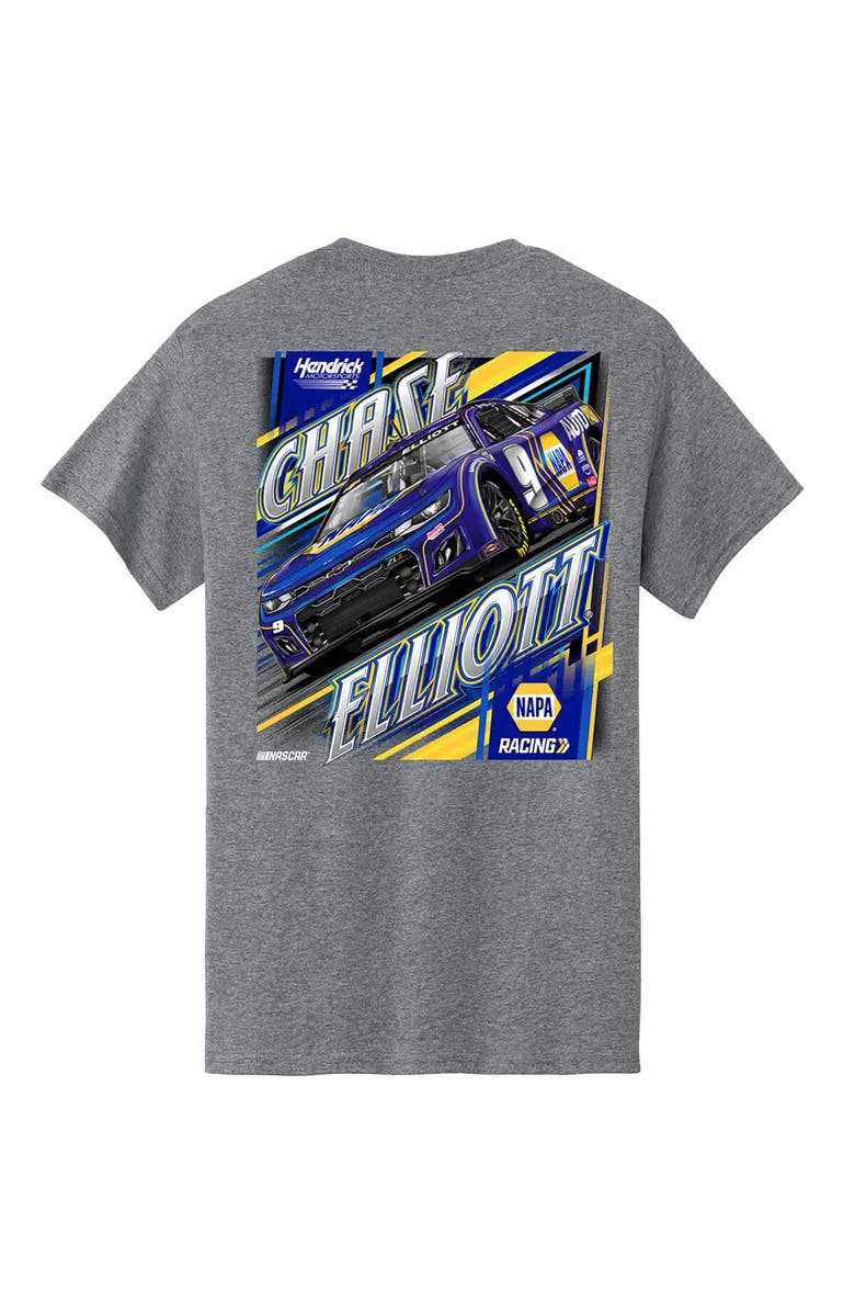 HENDRICK MOTORSPORTS TEAM COLLECTION Men's Hendrick Motorsports Team Collection Heather Gray Chase Elliott Car T-Shirt, Alternate, color, Heather Gray