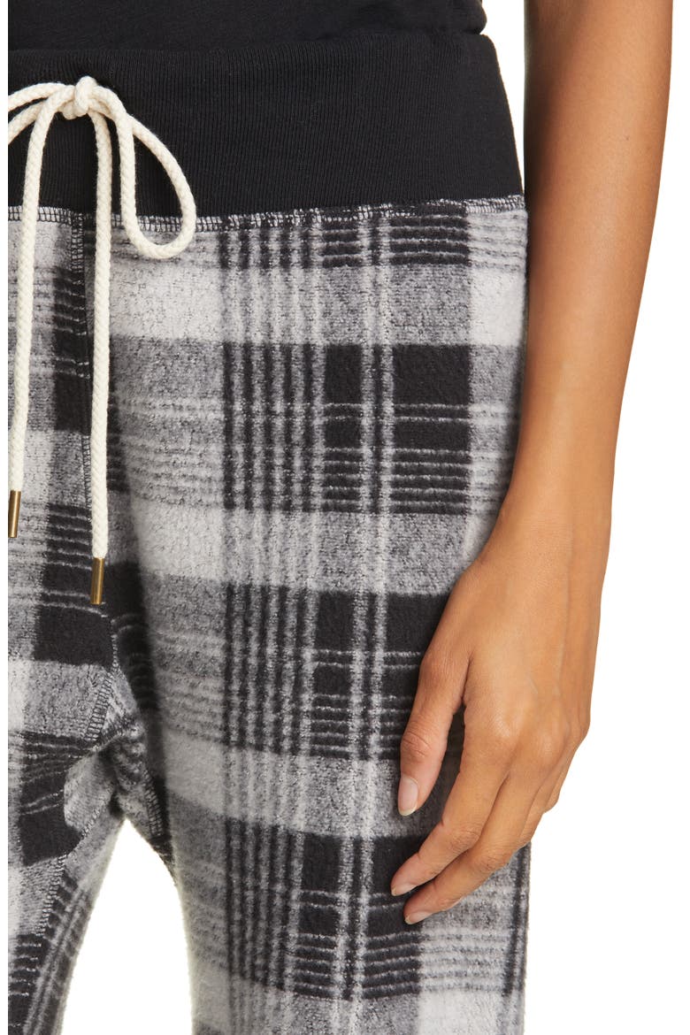 The Warm Up Sweatpants, Alternate, color, BLACK LUMBER PLAID