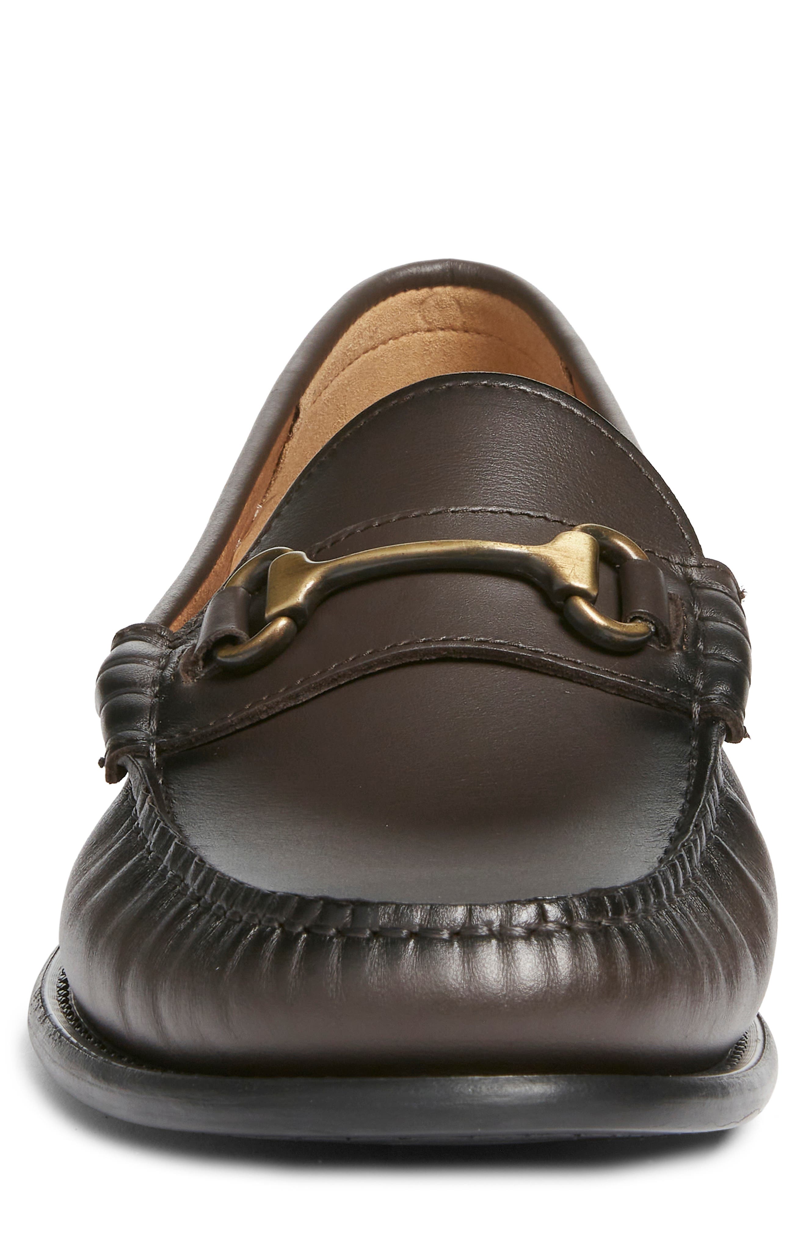 Tevan Moc Toe Bit Loafer, Alternate, color, DARK BROWN