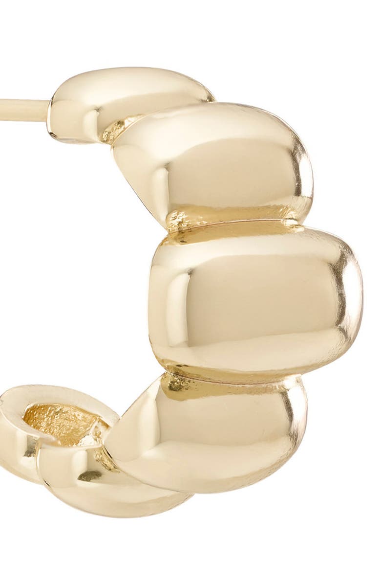 ATHRA LUXE Graduated Oval Hoop Earrings, Alternate, color, Gold