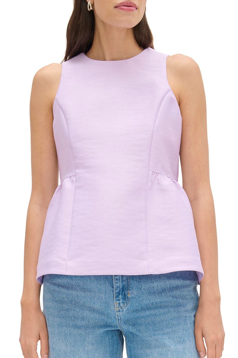 Solstice Sleeveless Peplum Top, Main, color, LAVENDER
