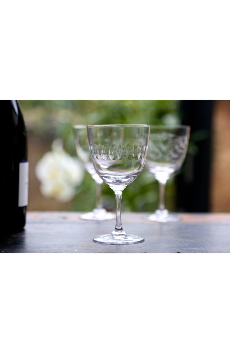 The Vintage List Set of 2 Crystal Wine Glasses, Alternate, color, Lens