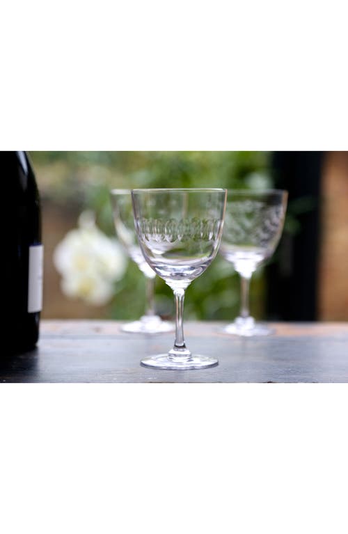 The Vintage List Set Of 2 Crystal Wine Glasses In Transparent