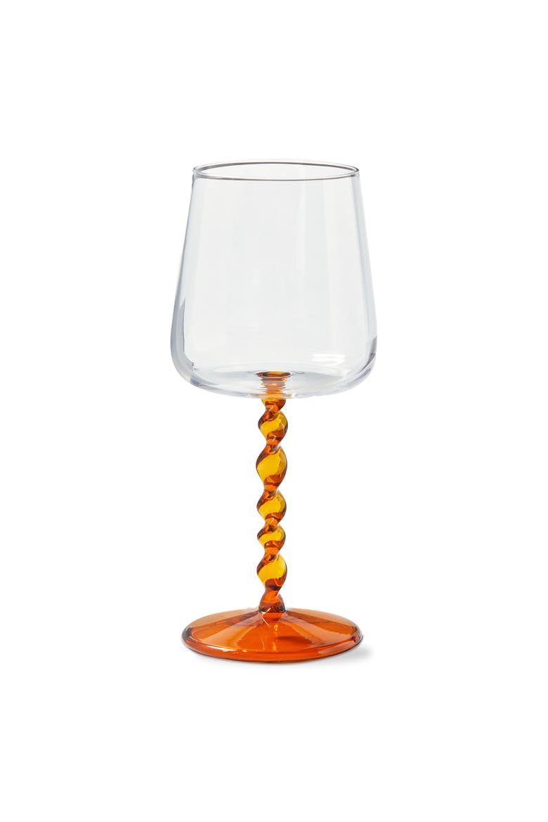 Amber Twist All Purpose Wine Glass Borosilicate 3.22x3.22x8.07 in, Main, color, Clear