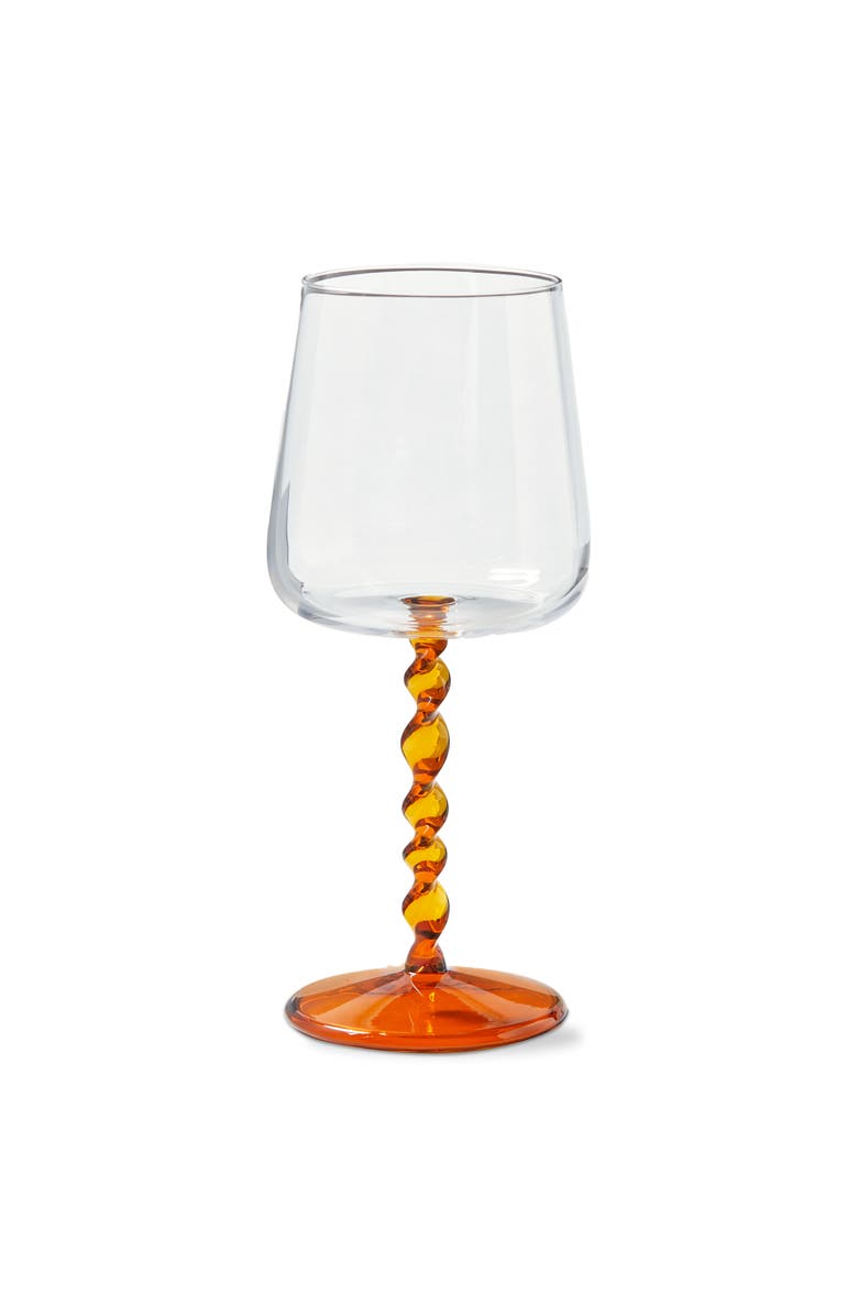 tag Amber Twist All Purpose Wine Glass Borosilicate 3.22x3.22x8.07 in, Main, color, Clear