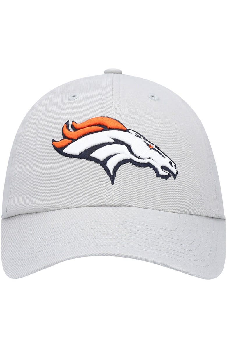 '47 Men's '47 Gray Denver Broncos Clean Up Adjustable Hat, Alternate, color, 