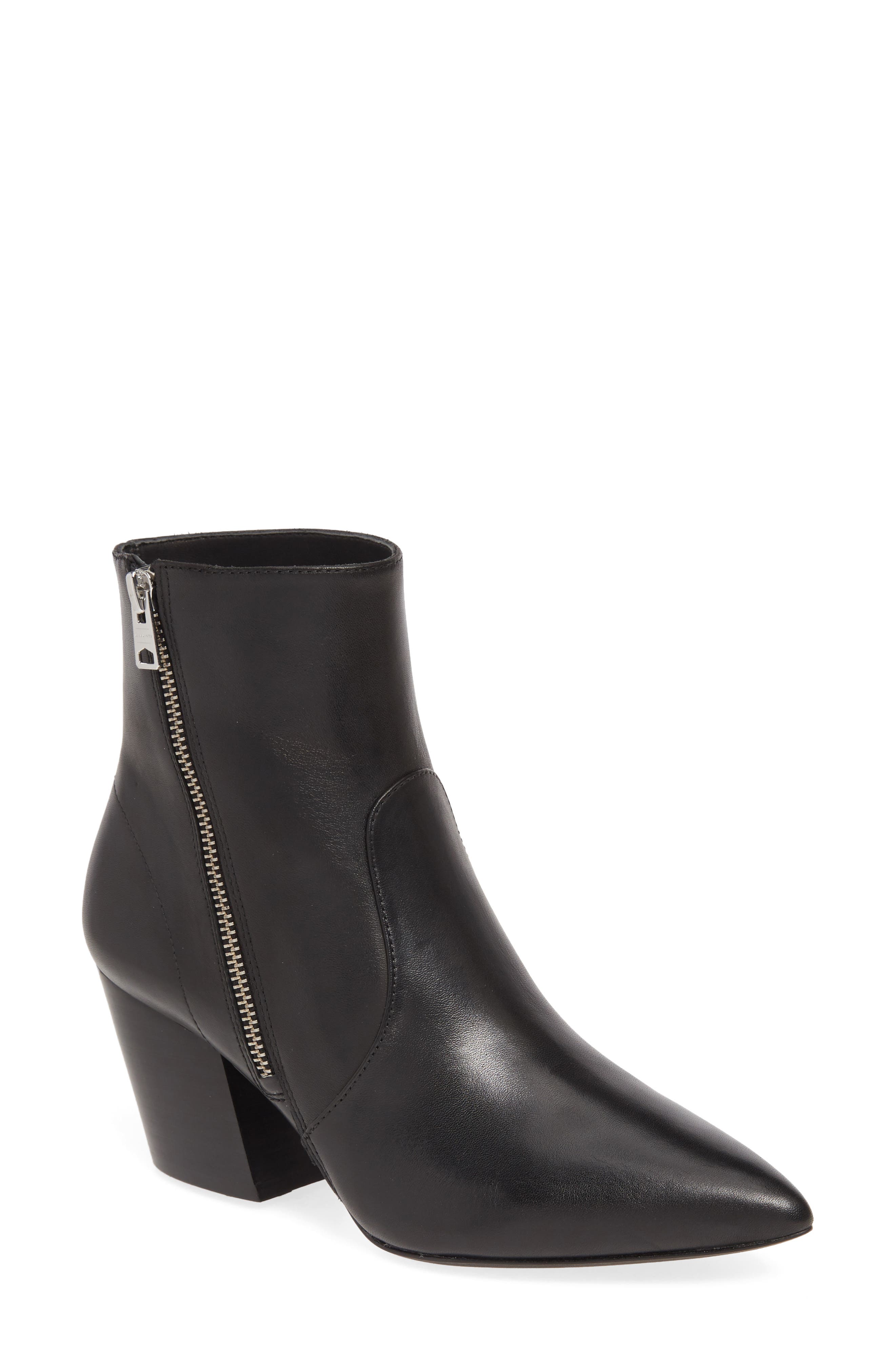 Aster Bootie, Main, color, BLACK LEATHER