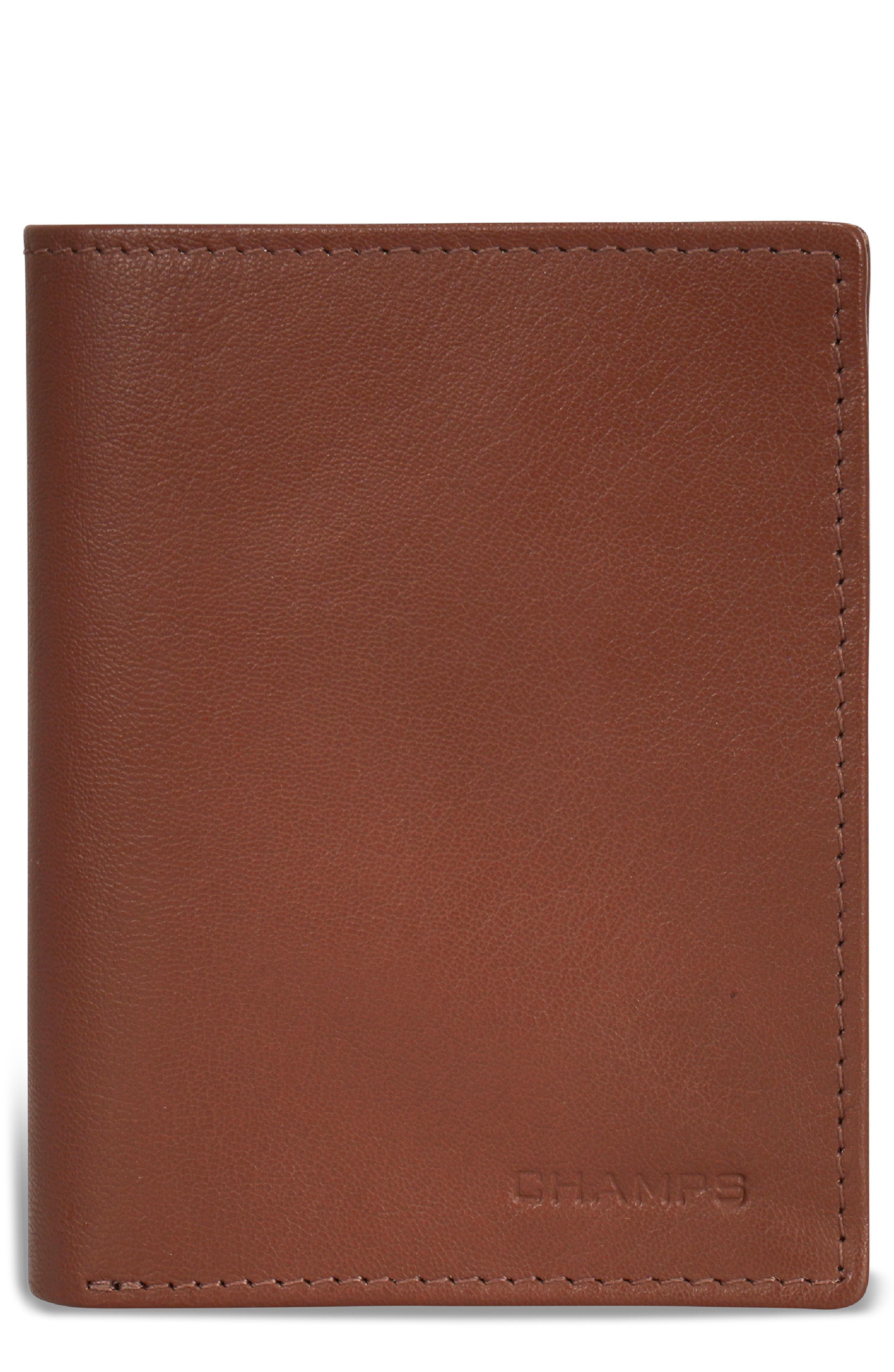 CHAMPS Vertical Bifold Wallet in Brown at Nordstrom Rack
