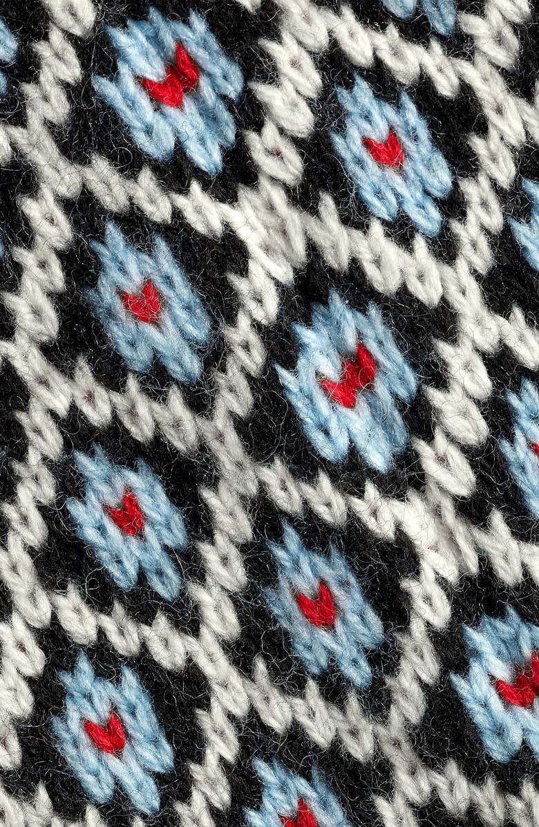 Bombas Snowed In Fair Isle Gripper Slippers, Alternate, color,