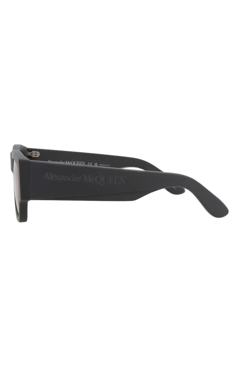 McQueen 55mm Square Sunglasses, Alternate, color, Grey Grey Yellow