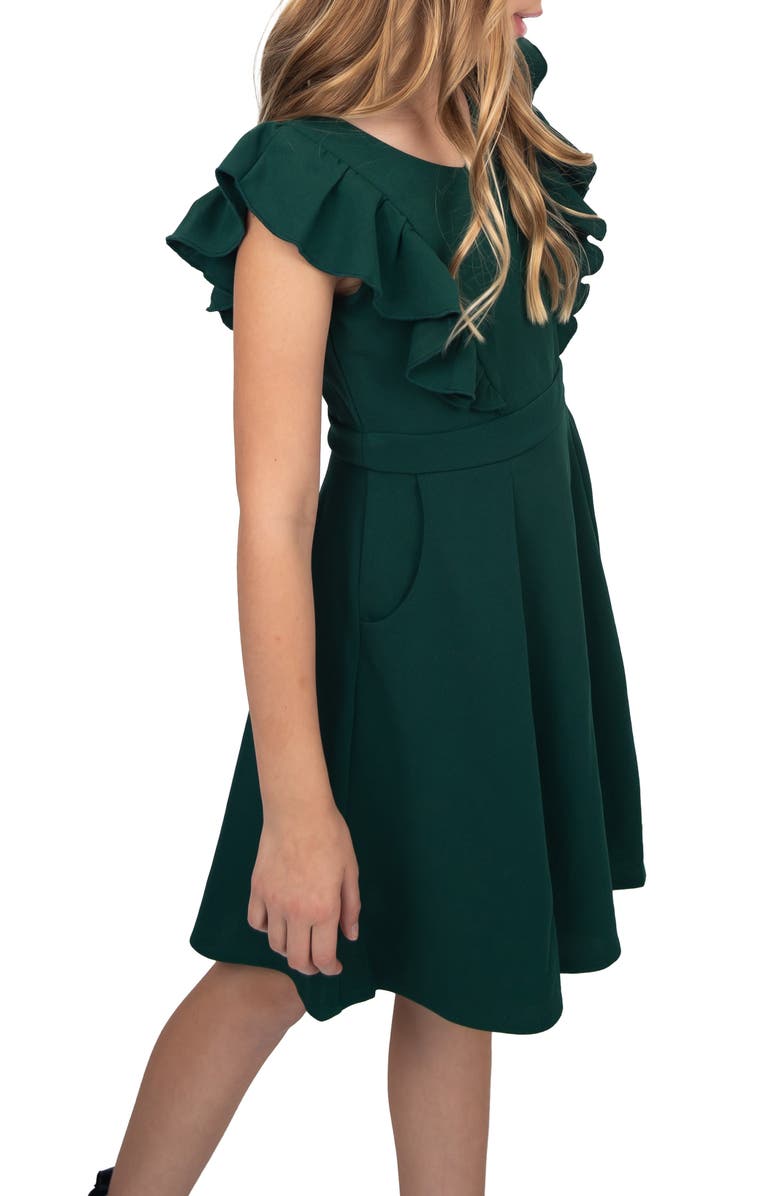 LOVE, NICKIE LEW Kids' Ruffle Front Dress, Alternate, color, 