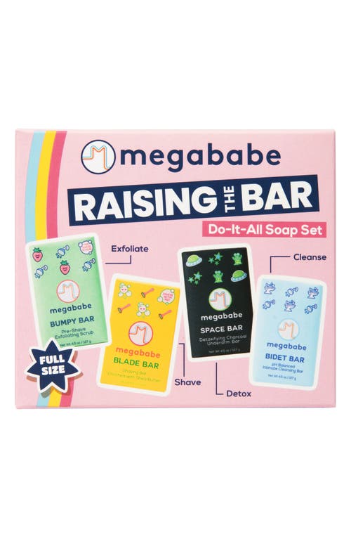 Megababe Raising The Bar Do-it-all Soap Set $32 Value In Transparent