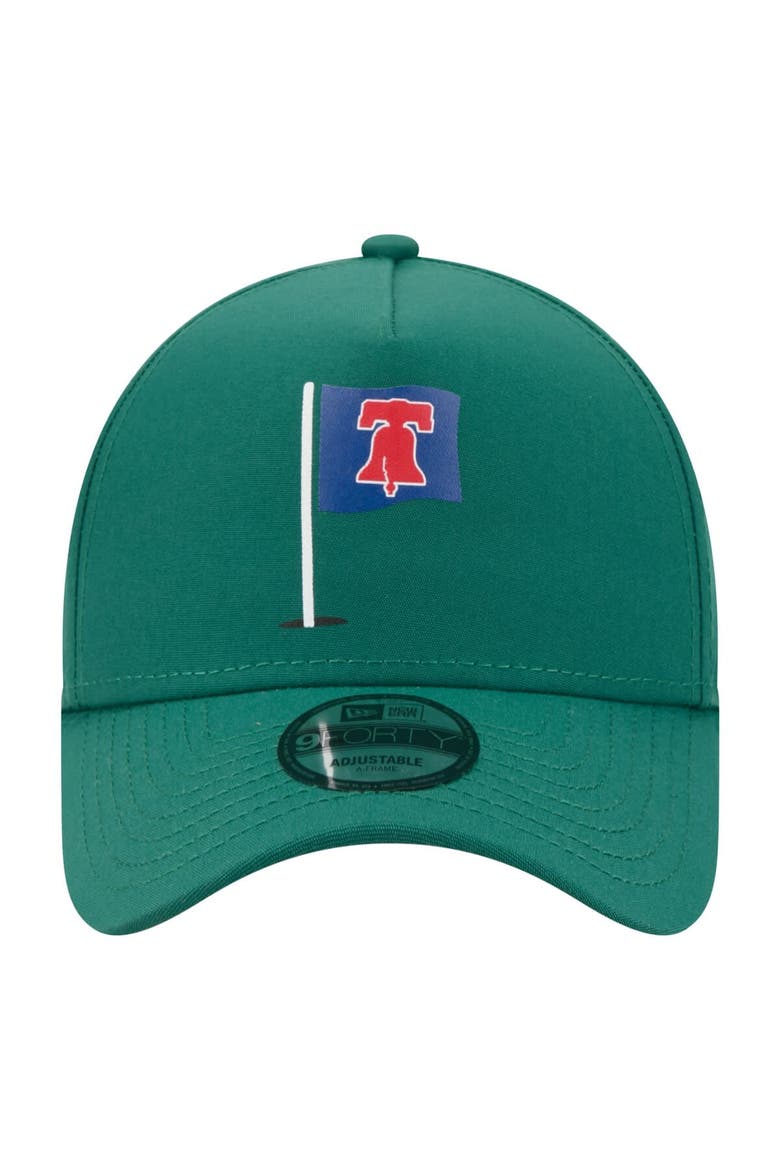 Men's New Era  Green Philadelphia Phillies Pin Seeker 9FORTY A-Frame Adjustable Hat, Alternate, color, Green