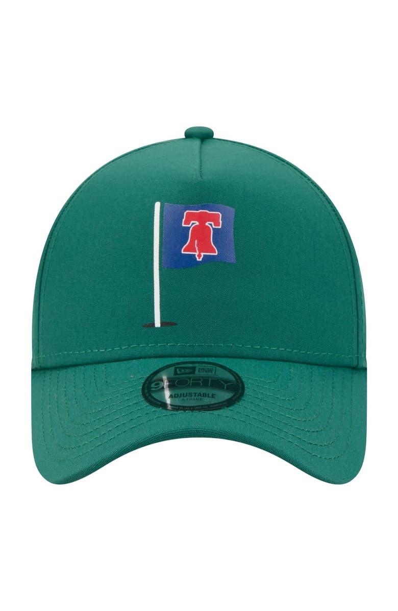 New Era Men's New Era Green Philadelphia Phillies Pin Seeker 9FORTY A-Frame Adjustable Hat, Alternate, color, Green
