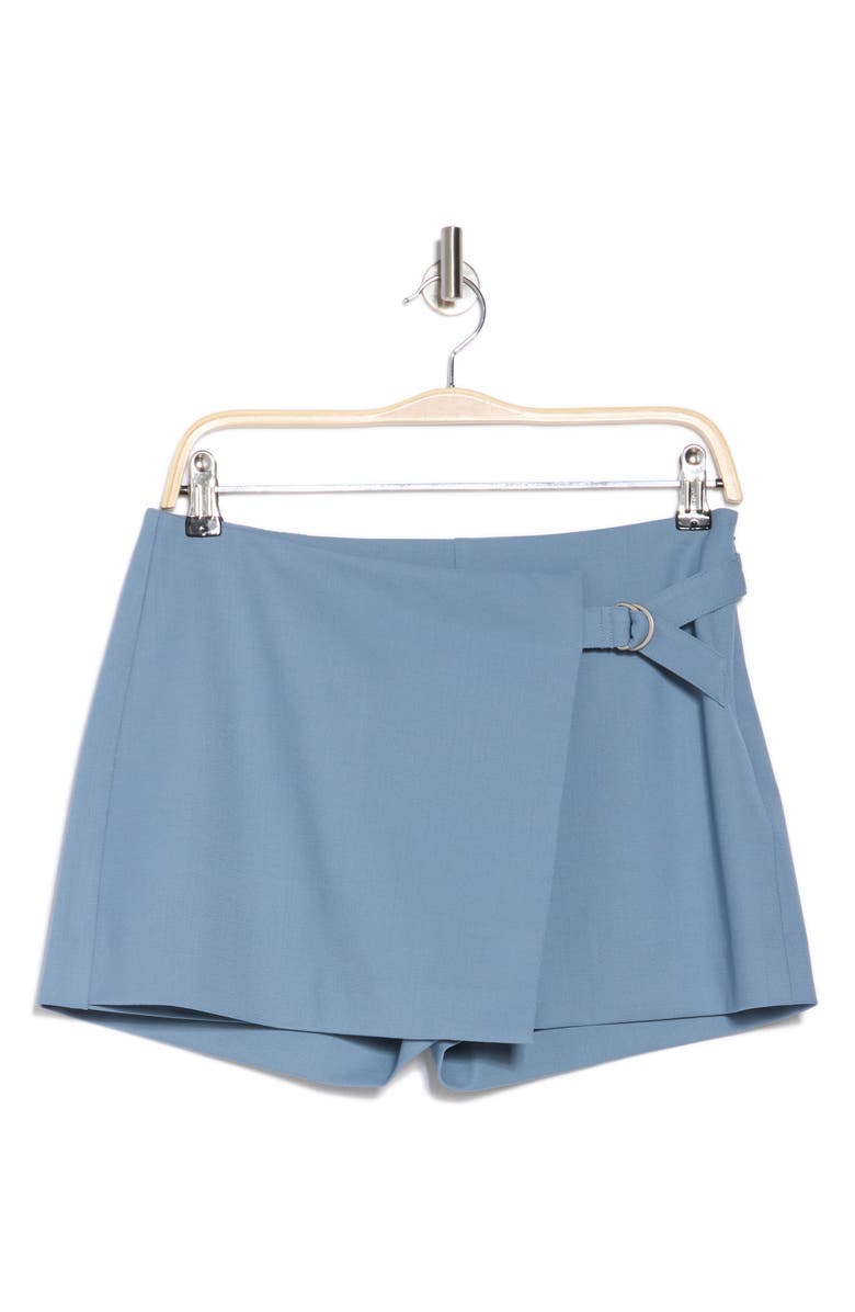 rag & bone Sasha Wool Blend Twill Skort, Alternate, color, Prairieblu
