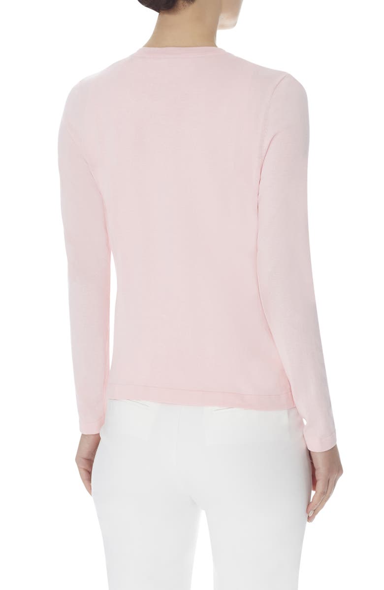 Anne Klein Crewneck Cardigan, Alternate, color, 