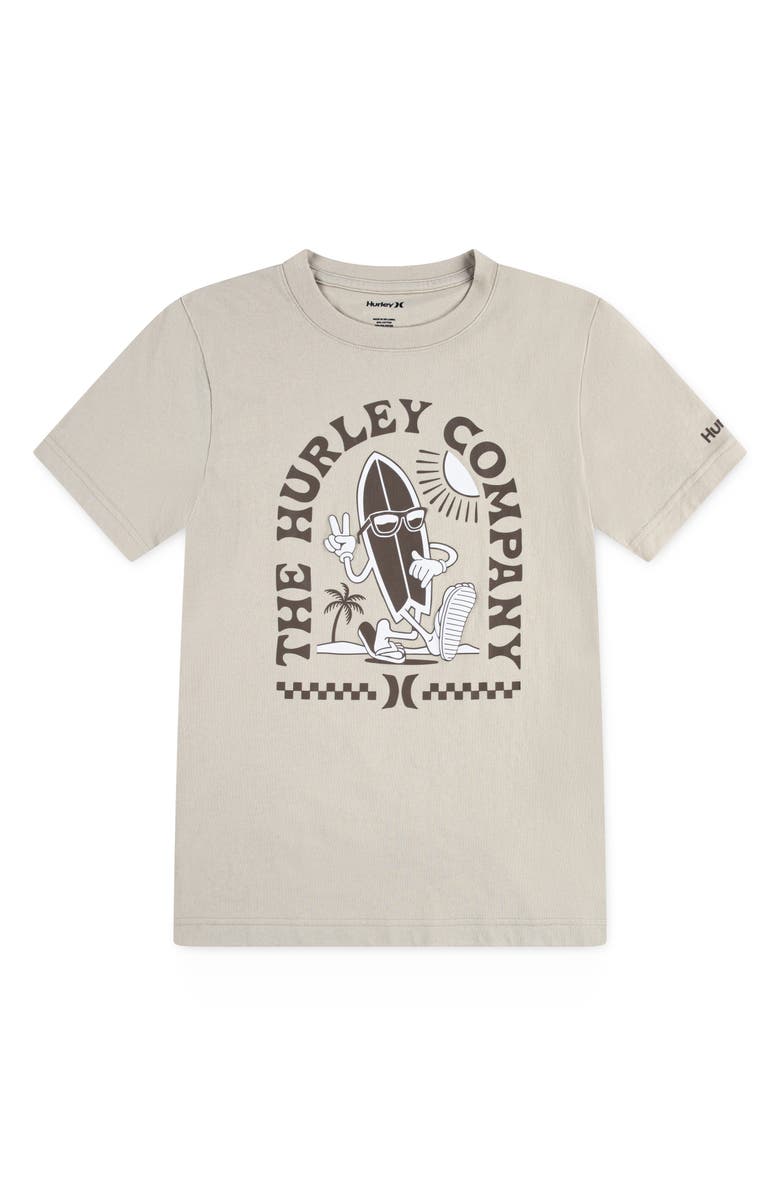 Hurley Kids' Board Dude Graphic T-Shirt, Main, color, Rattan