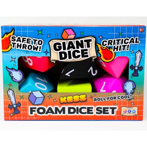 Giant Roleplaying Game Foam 6 Piece Dice Set