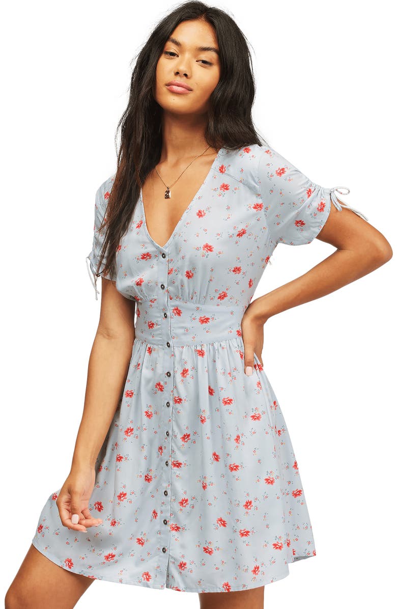 Billabong Twirl Twist Print Dress, Alternate, color, 