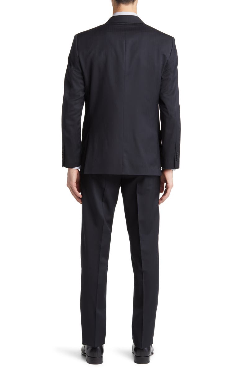 DANIEL HECHTER Norris Solid Wool Suit, Alternate, color, Black