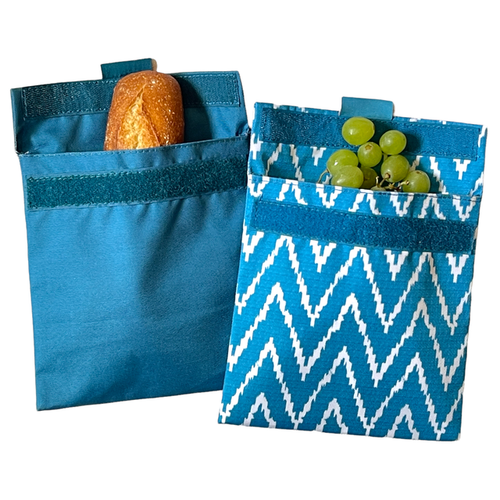 Yumbox Reusable Sandwich Bags Insulated, Washable, Eco-friendly Fabric Pouches For Snacks, Wraps & L
