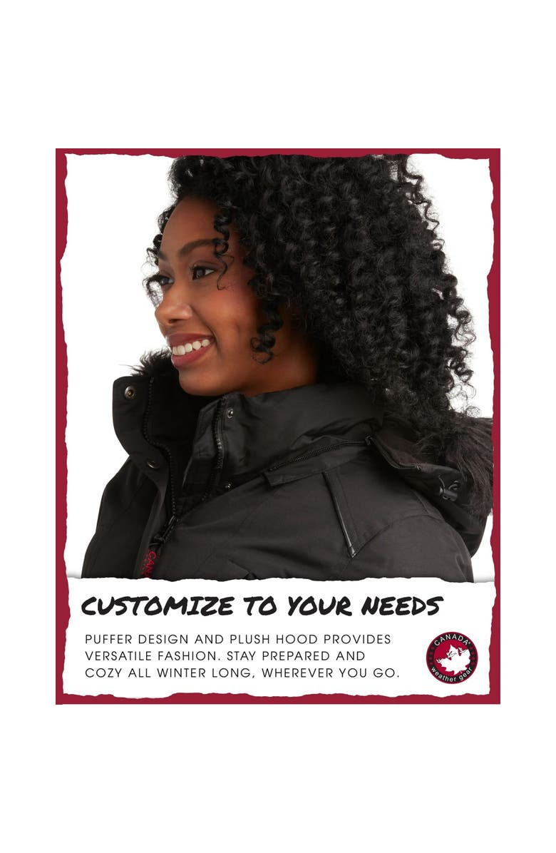 CANADA WEATHER GEAR Women's Long Winter Jacket, Alternate, color, Black