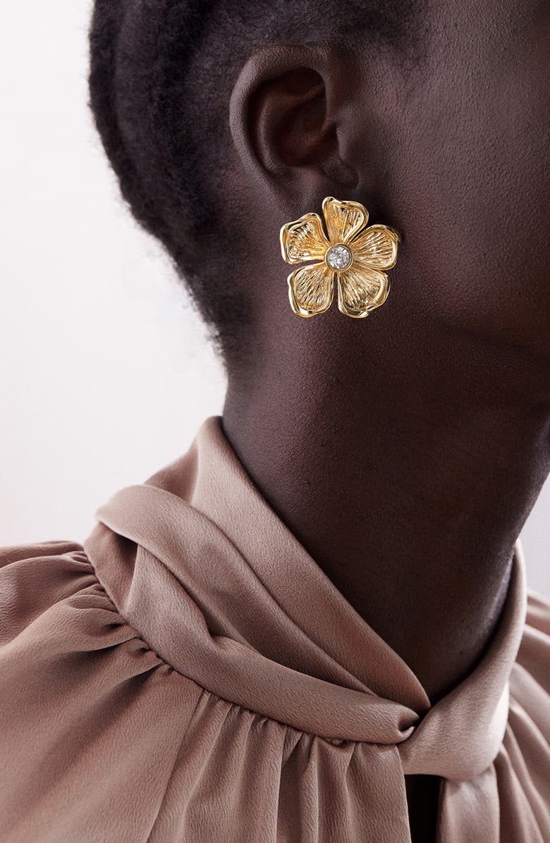 BaubleBar Baby Bloomer Floral Drop Earrings, Alternate, color,