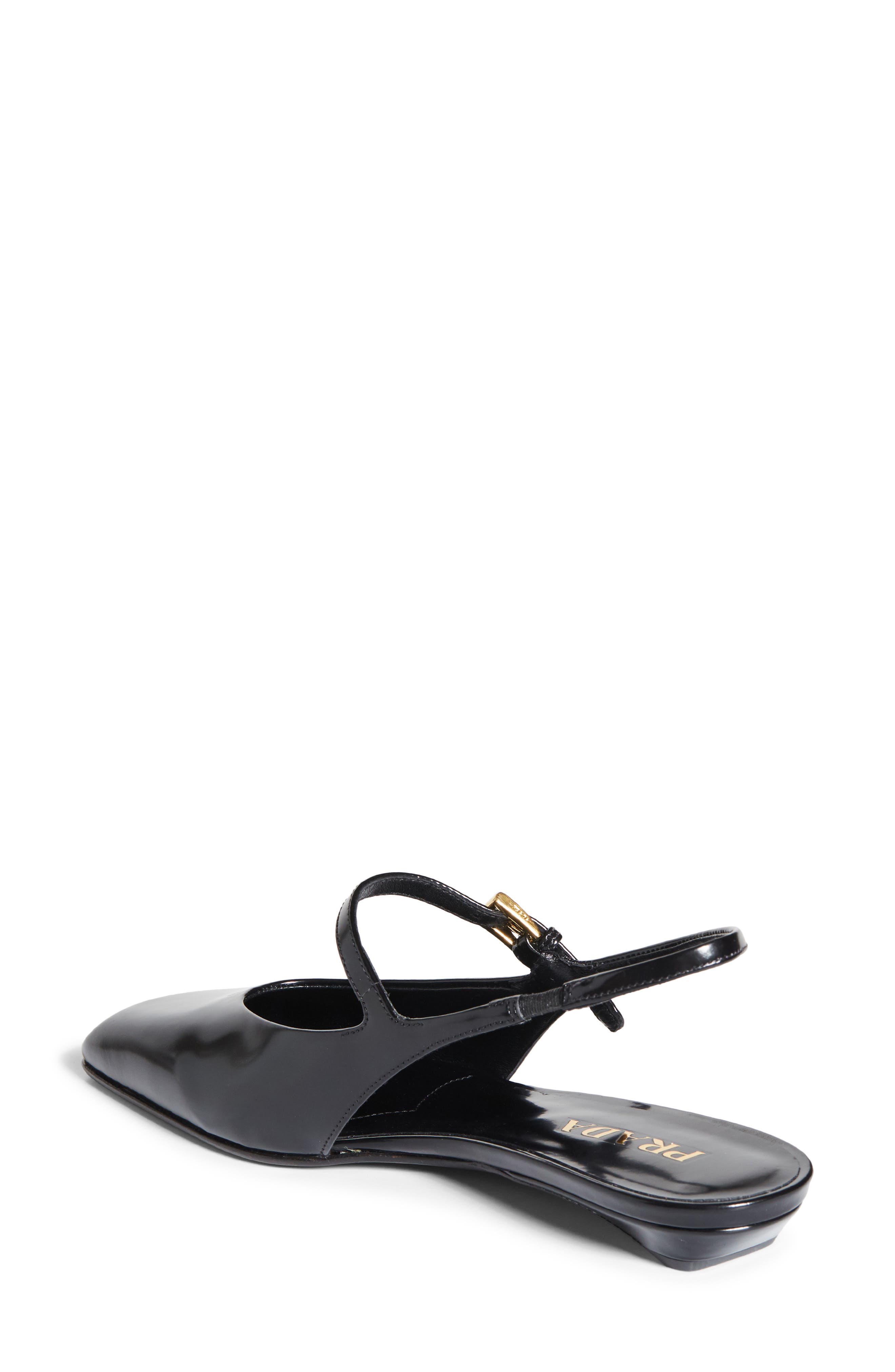 Prada Modellerie Square Toe Slingback, Alternate, color, 