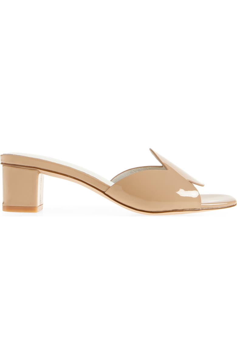 KOKO + PALENKI Orbit Slide Sandal, Alternate, color, Beige Patent