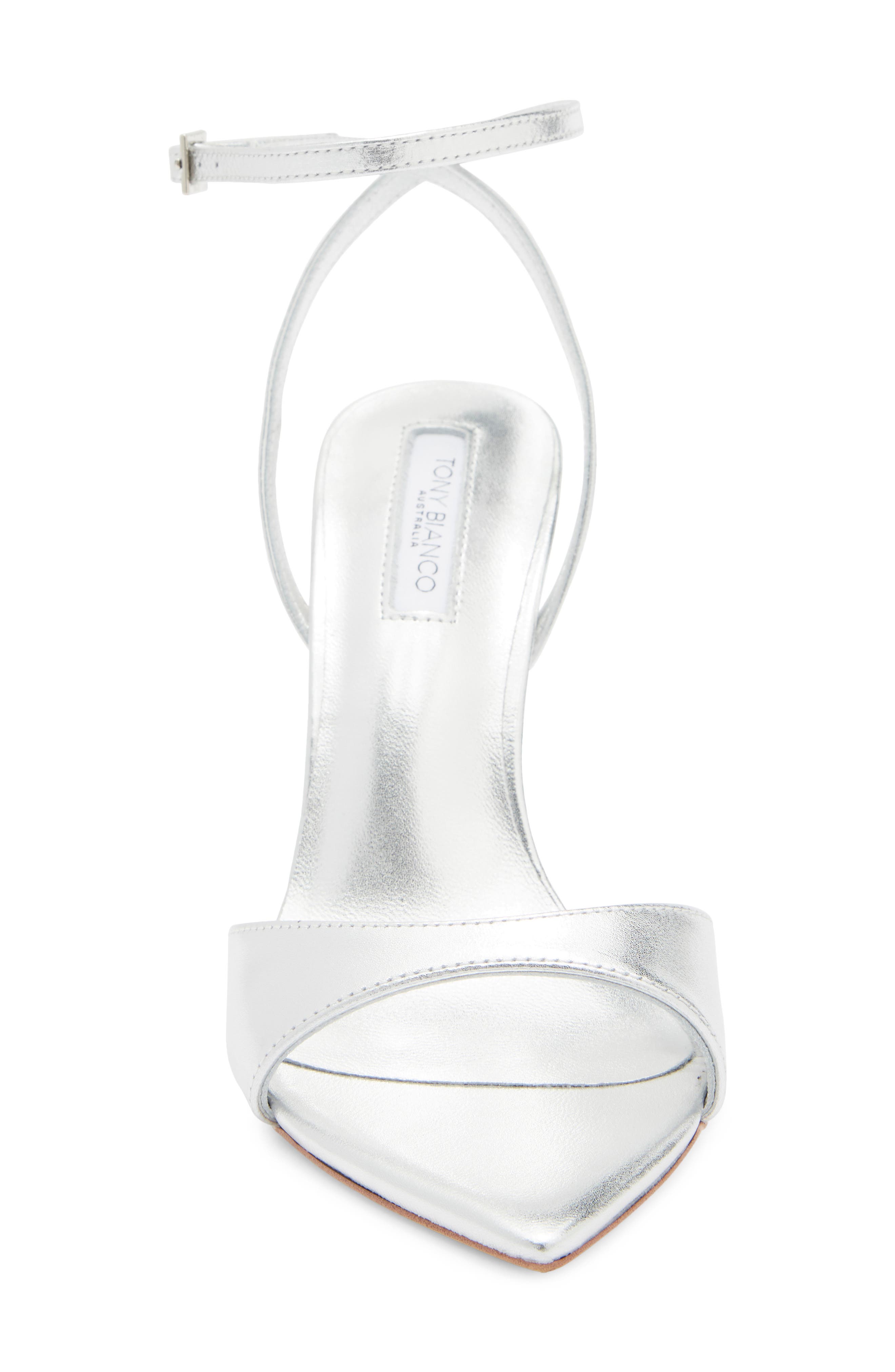Tony Bianco Molly Loafer, Alternate, color, Silver Nappa Metallic