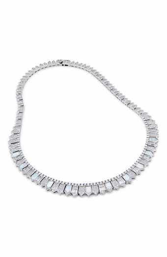 Mother of Pearl & Cubic Zirconia Collar Necklace