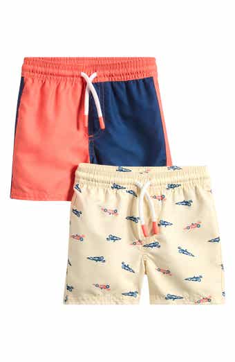 PL Baby by Petit Lem 2-Pack Drawstring Waist Swim Trunks