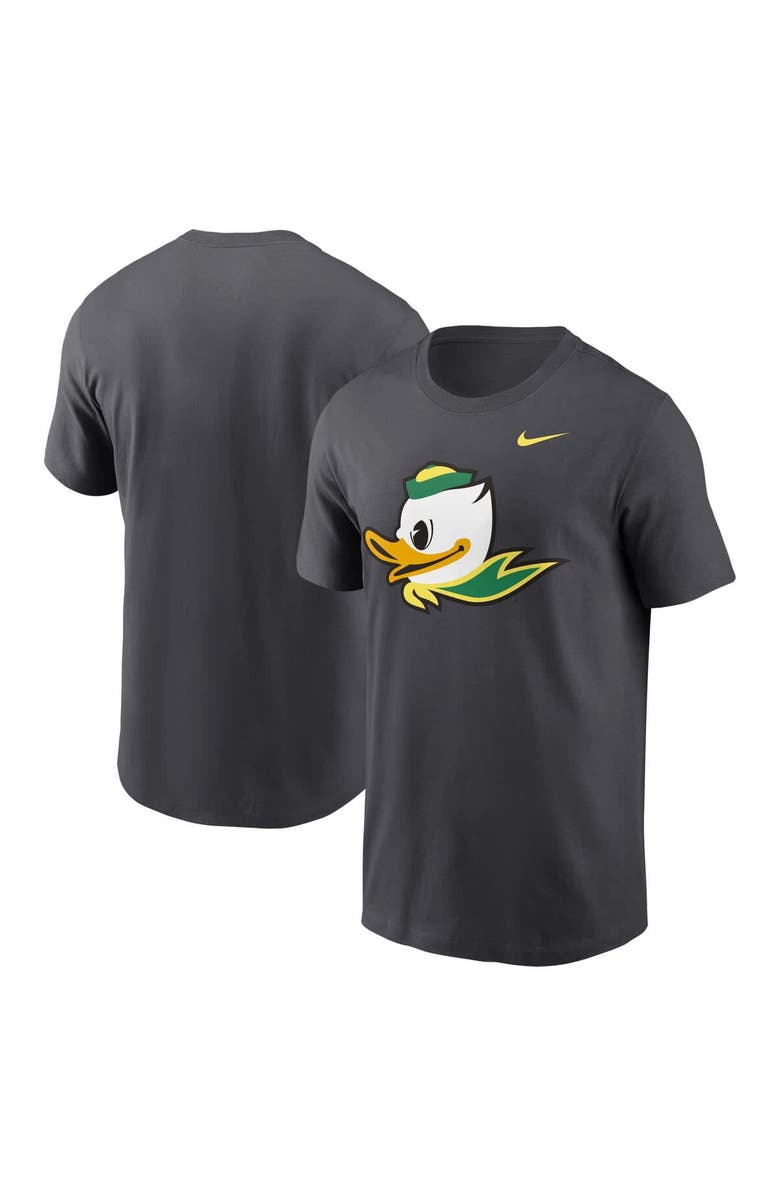 Nike Men's Nike Anthracite Oregon Ducks Primetime Alternate Logo T-Shirt, Main, color, Anthracite