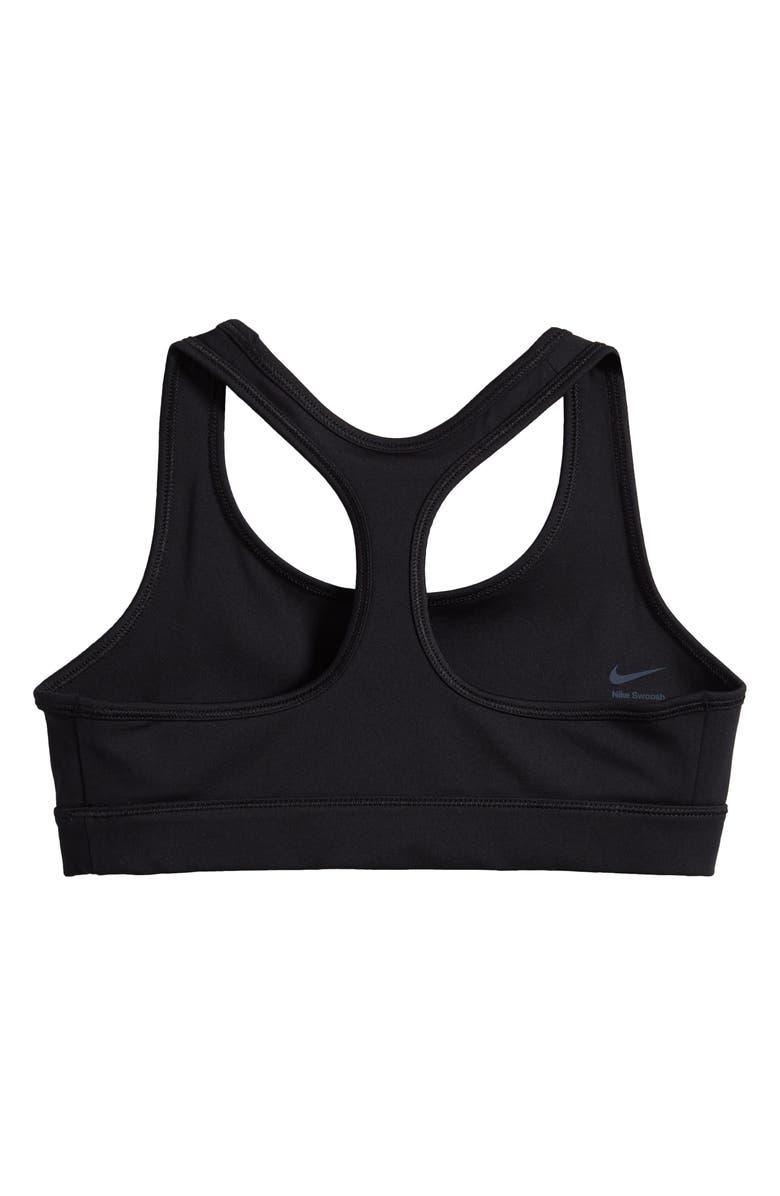 Nike Kids' Dri-FIT Racerback Sports Bra, Alternate, color, 010 Black/White