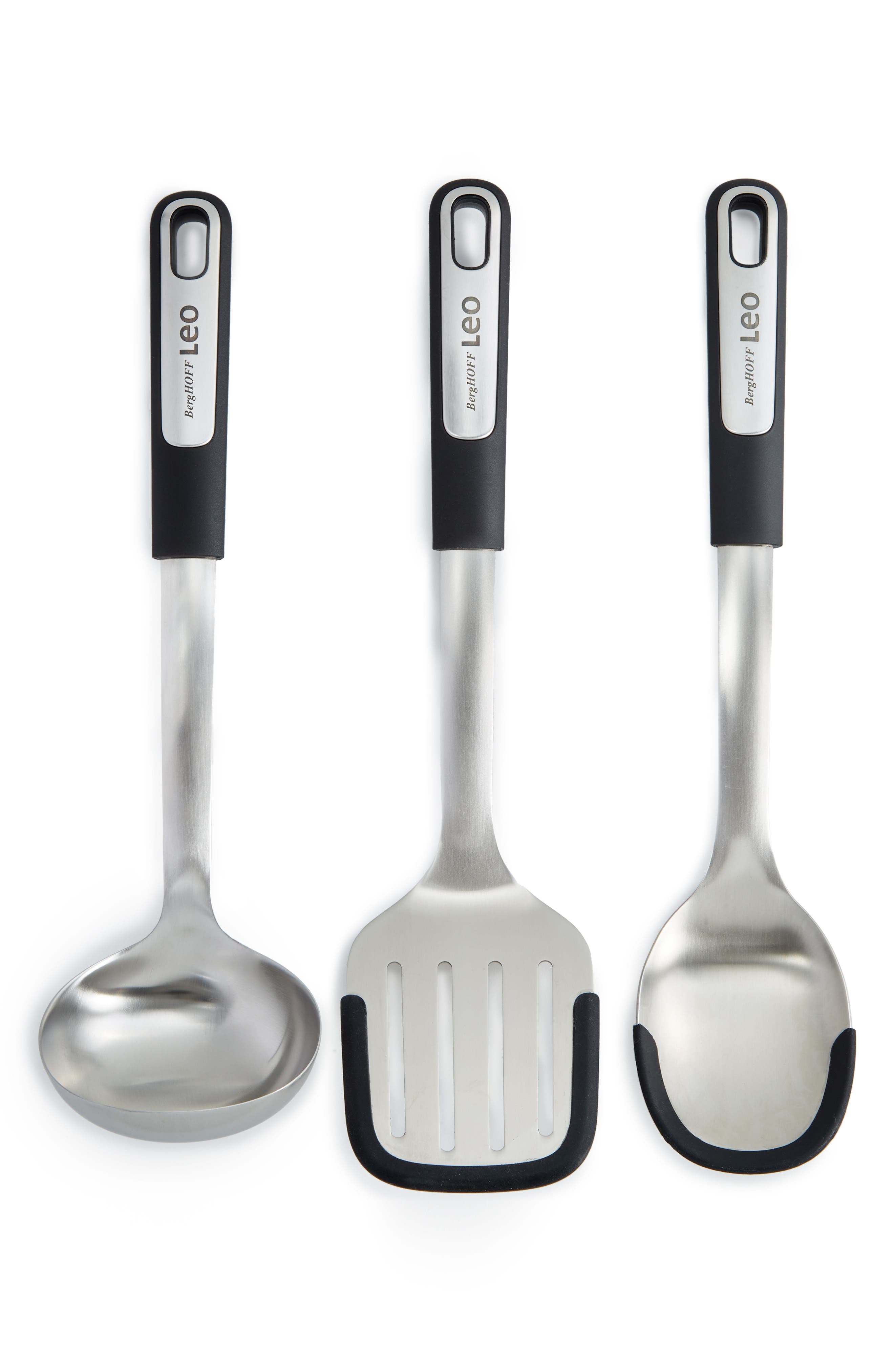 BergHOFF Graphite 3-Piece Stainless Steel Utensil Set