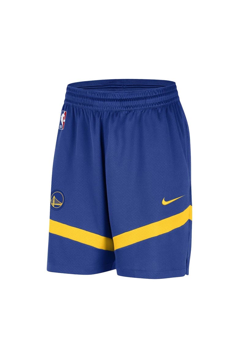 Men's Nike Royal Golden State Warriors On-Court Practice Warmup Performance Shorts, Alternate, color, Royal