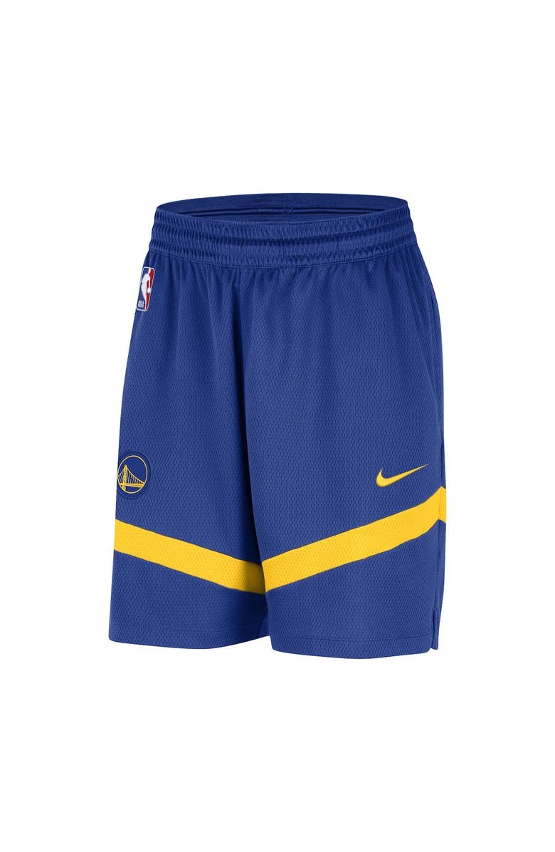 Nike Men's Nike Royal Golden State Warriors On-Court Practice Warmup Performance Shorts, Alternate, color, 
