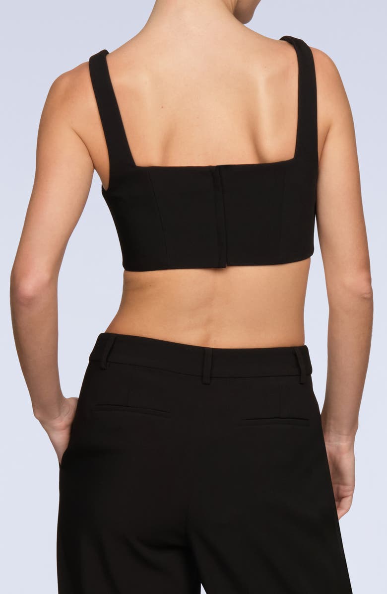 BCBGMAXAZRIA Ruby Crop Top, Alternate, color, Black