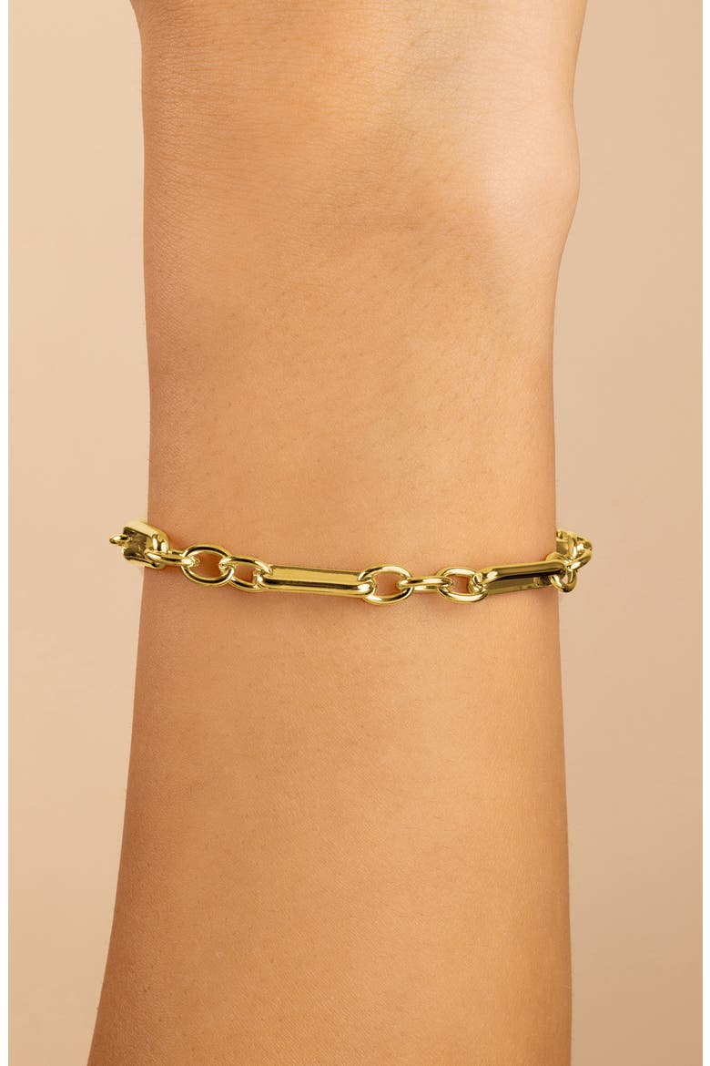 Bexley Mixed Link Chain Bracelet, Alternate, color, GOLD