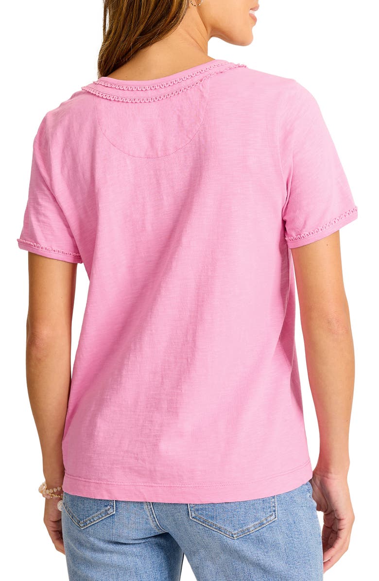 Tommy Bahama Scallop Trim Organic Cotton Top, Alternate, color, Lilac Chiffon