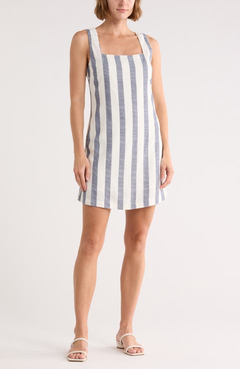 Stripe Sleeveless Minidress